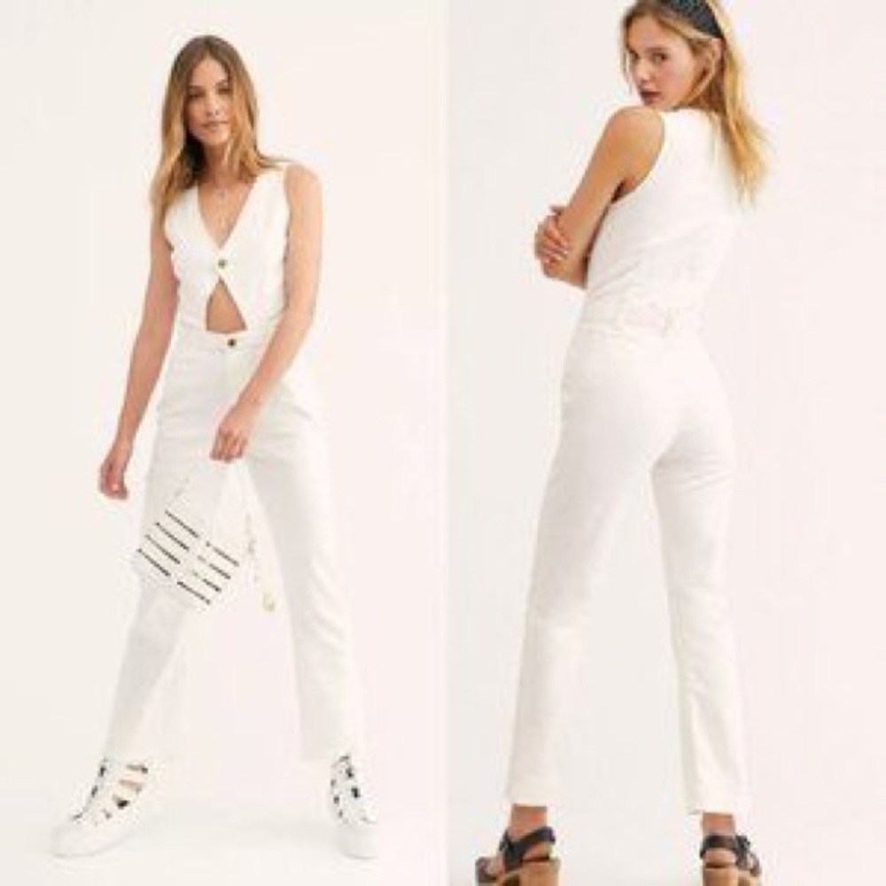 ❗️💕Free People Minx Jumpsuit Ecru💕🤍